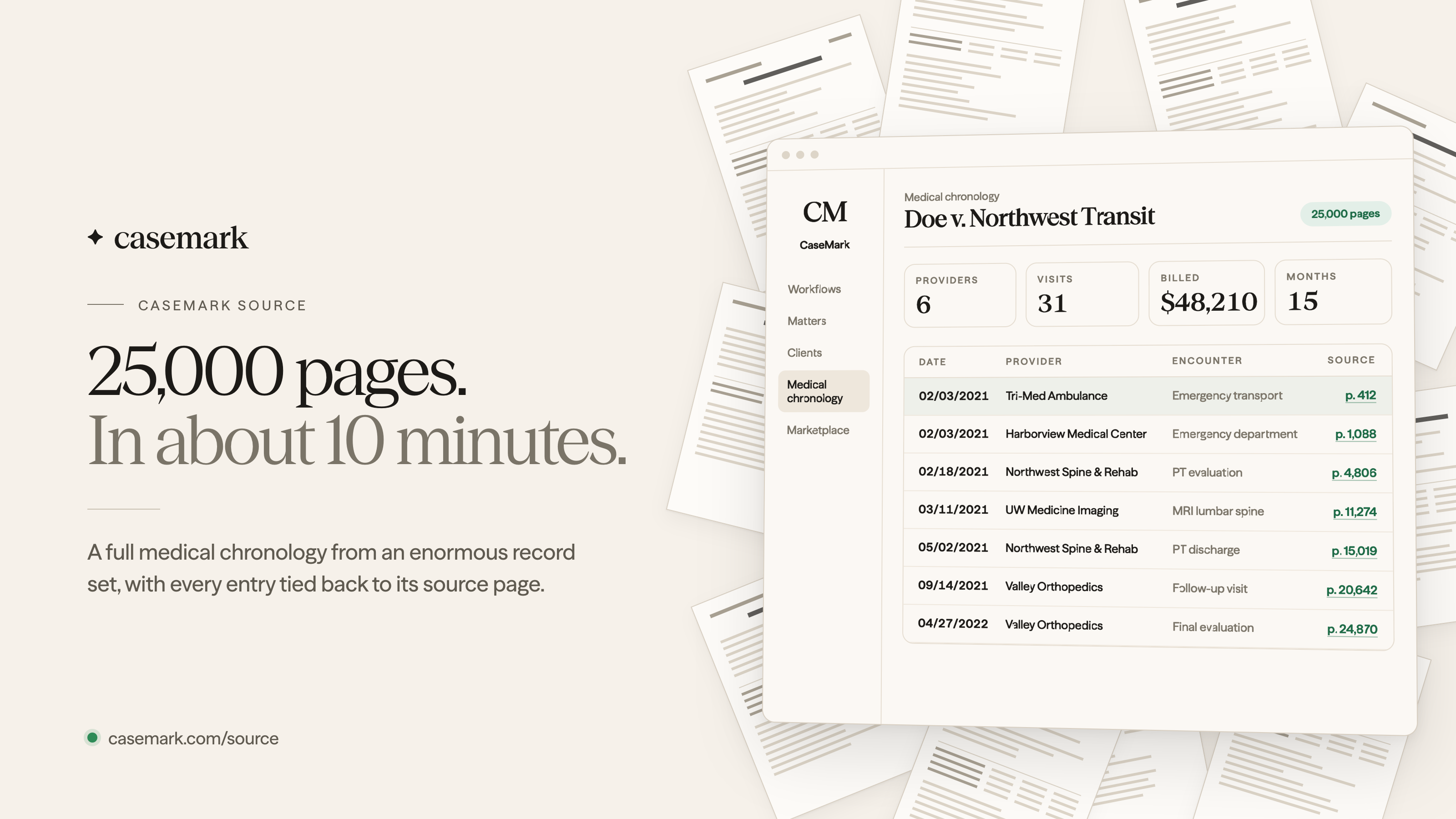 25,000 Pages. About 10 Minutes. Why We Built CaseMark Source Differently.